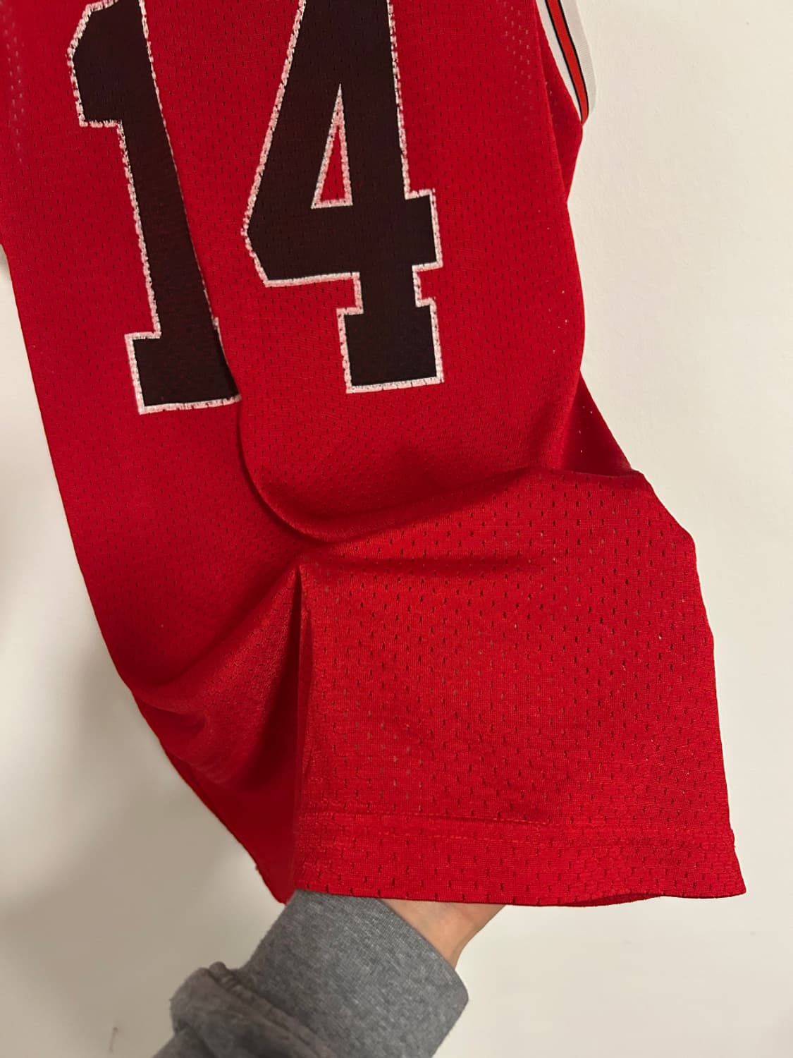 Basketball Number 14 프린트 메쉬 민소매 탑XL 상품이미지4