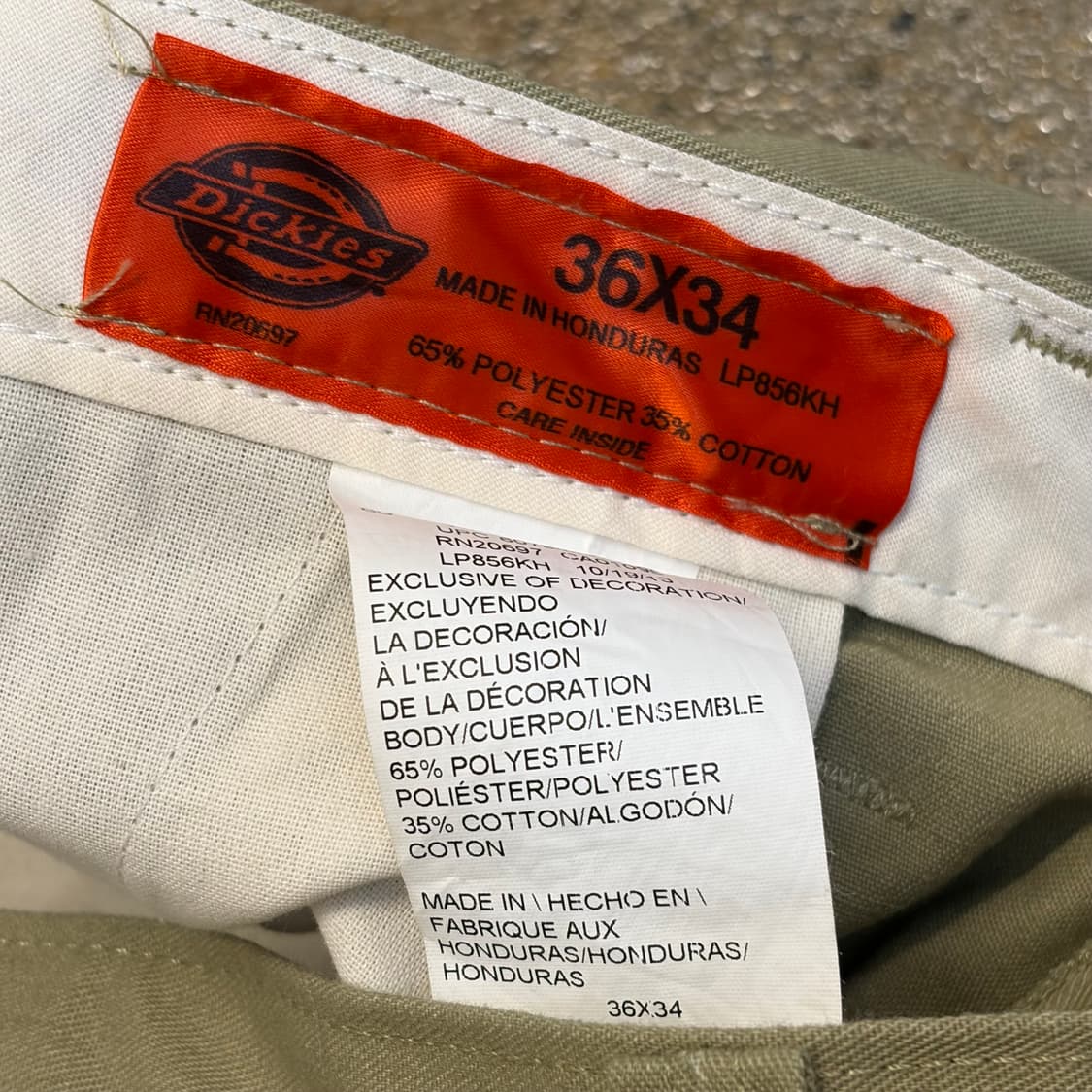 00s 미국 빈티지 디키즈 워크팬츠 워크바지 면바지 상품이미지3