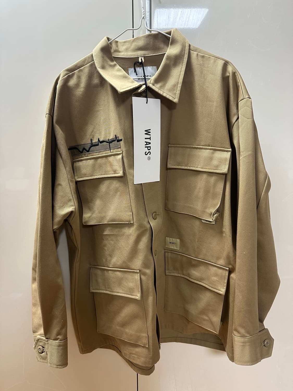 wtaps 더블탭스 정글셔츠 베이지 3사이즈 상품이미지1