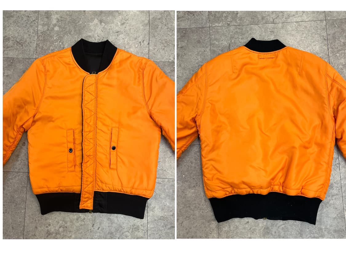 알파인더스트리 리버시블 ma1 항공점퍼 블랙 S #csz 2539   상품이미지7