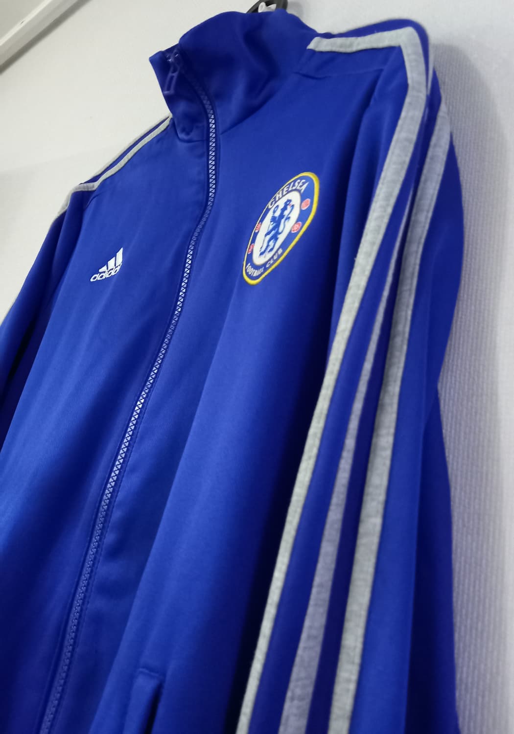 아디다스 첼시 블루 그레이 트랙탑 저지 져지집업 100/L 상품이미지2