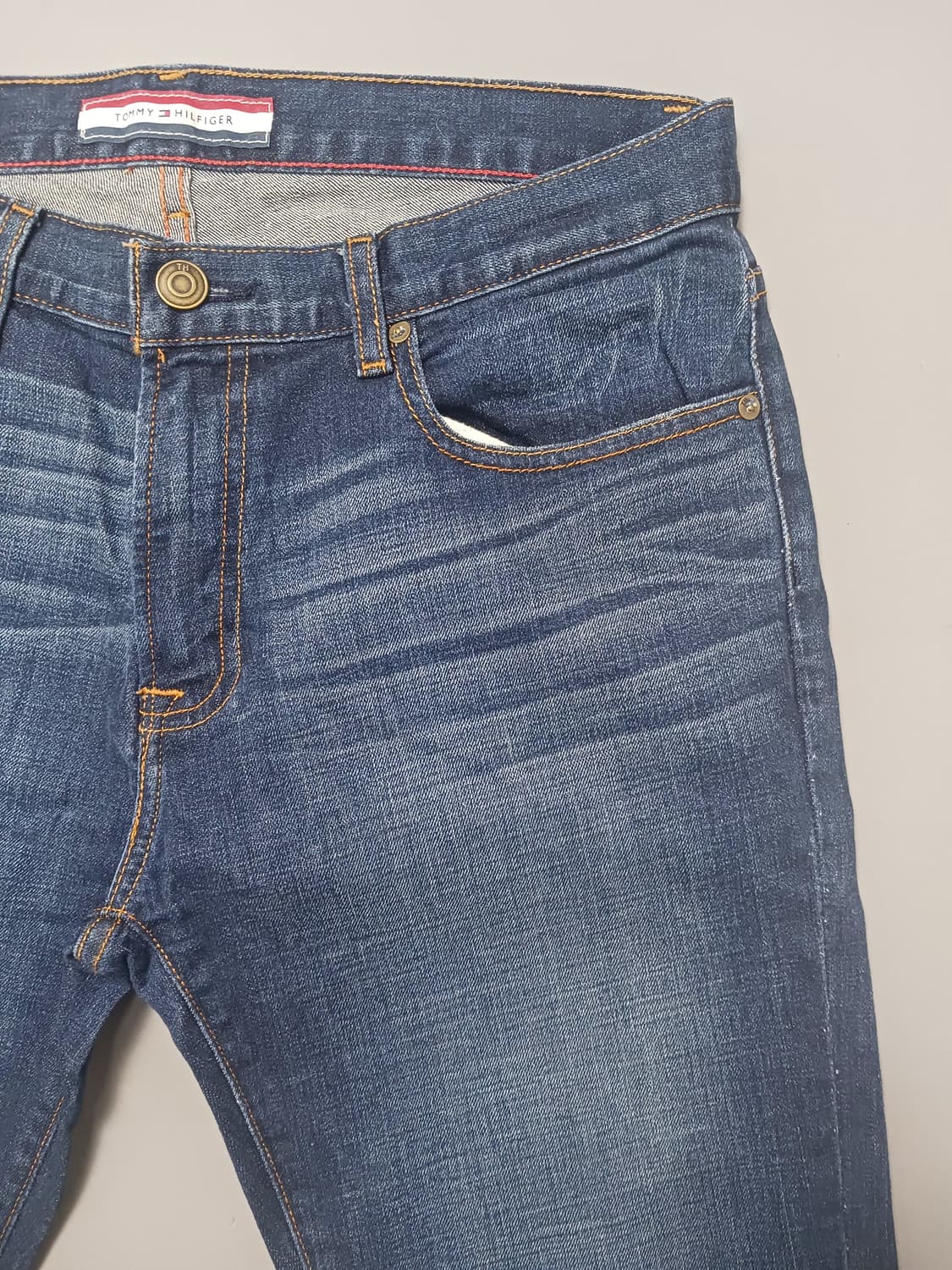 [33] 타미힐피거 진청 워싱 슬림진 청바지 상품이미지4