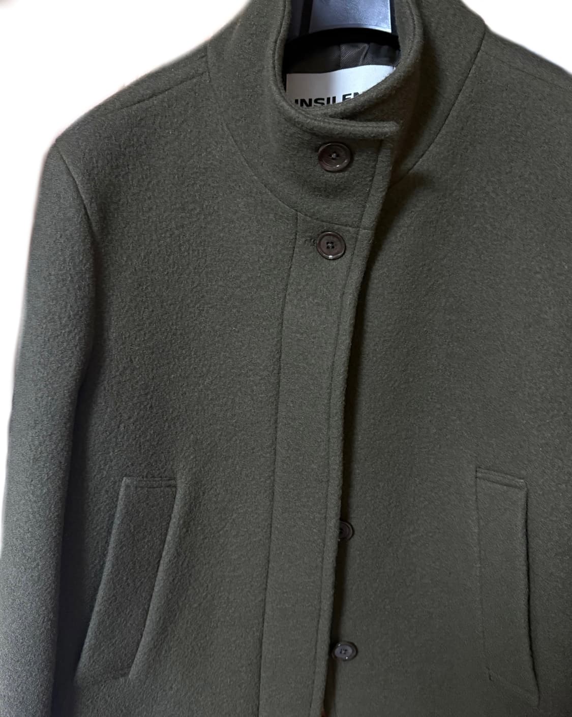 인사일런스 미니멀 쇼트 코트 (브라운) 상품이미지4