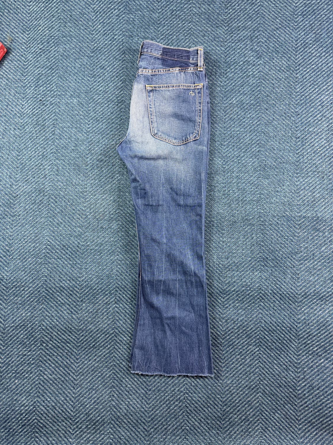 랙앤본 (Rag & Bone/JEAN) 빈티지 워싱 컷오프 데님 팬츠 상품이미지3
