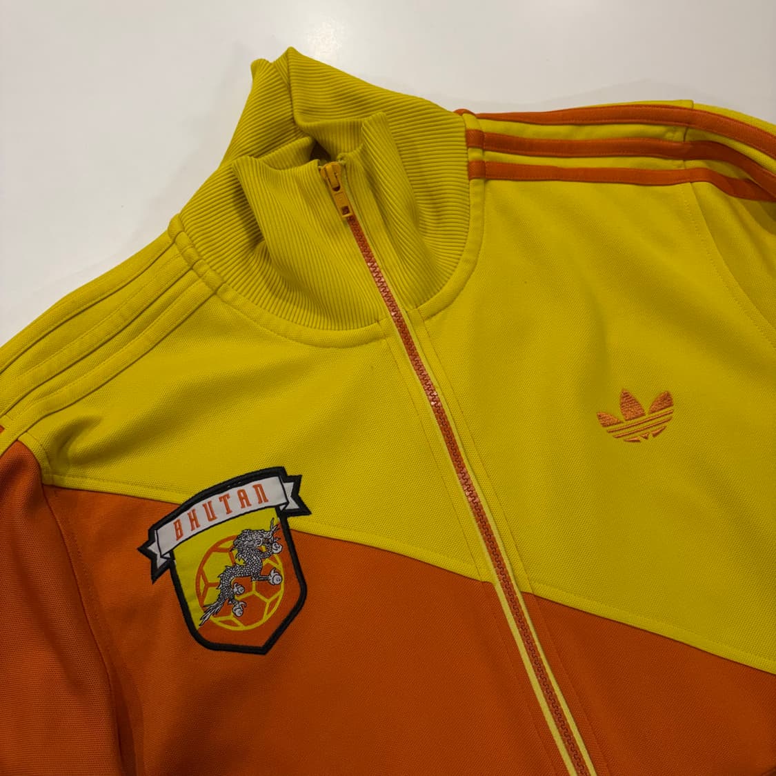 [105] 07s 아디다스 부탄 축구 져지 트랙탑 오렌지/옐로우 D741 상품이미지3