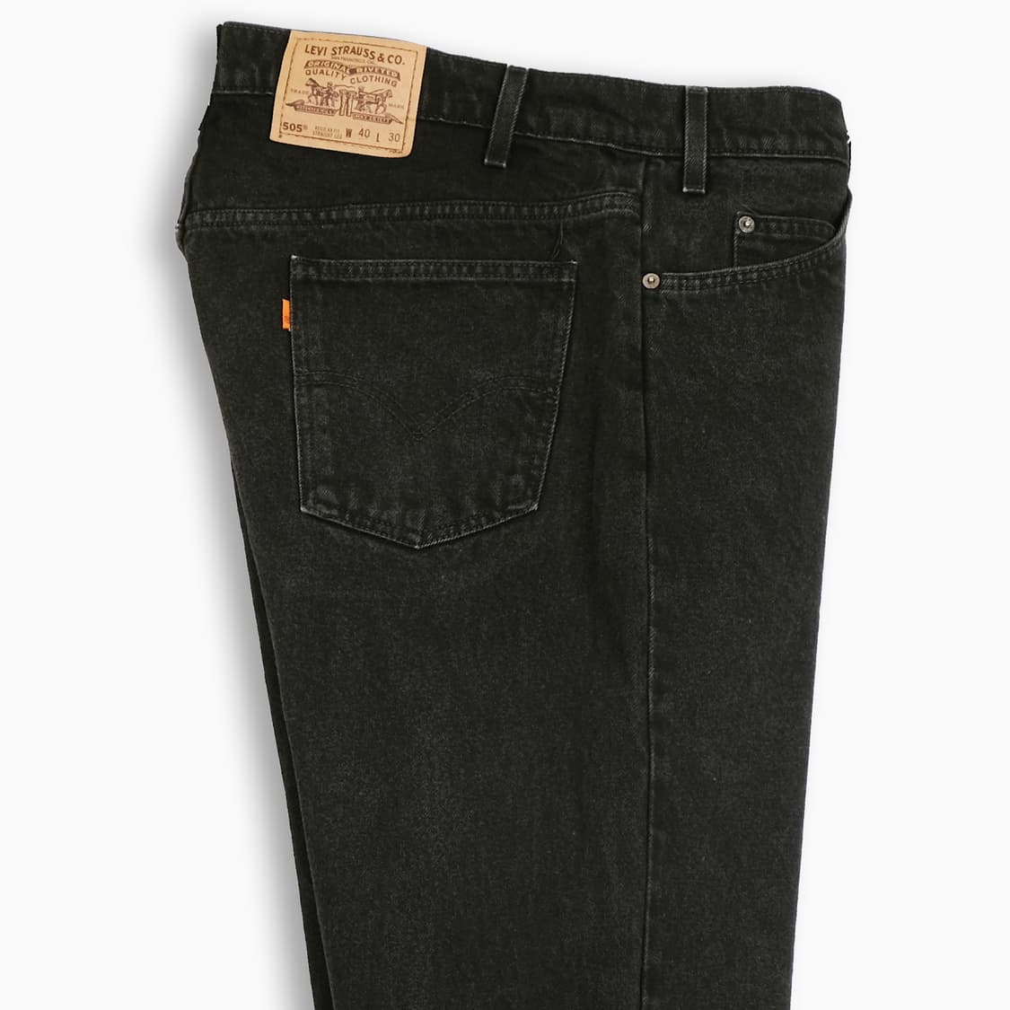 리바이스 505 오렌지탭 흑청 블랙진 90s USA  OR5054040 상품이미지5