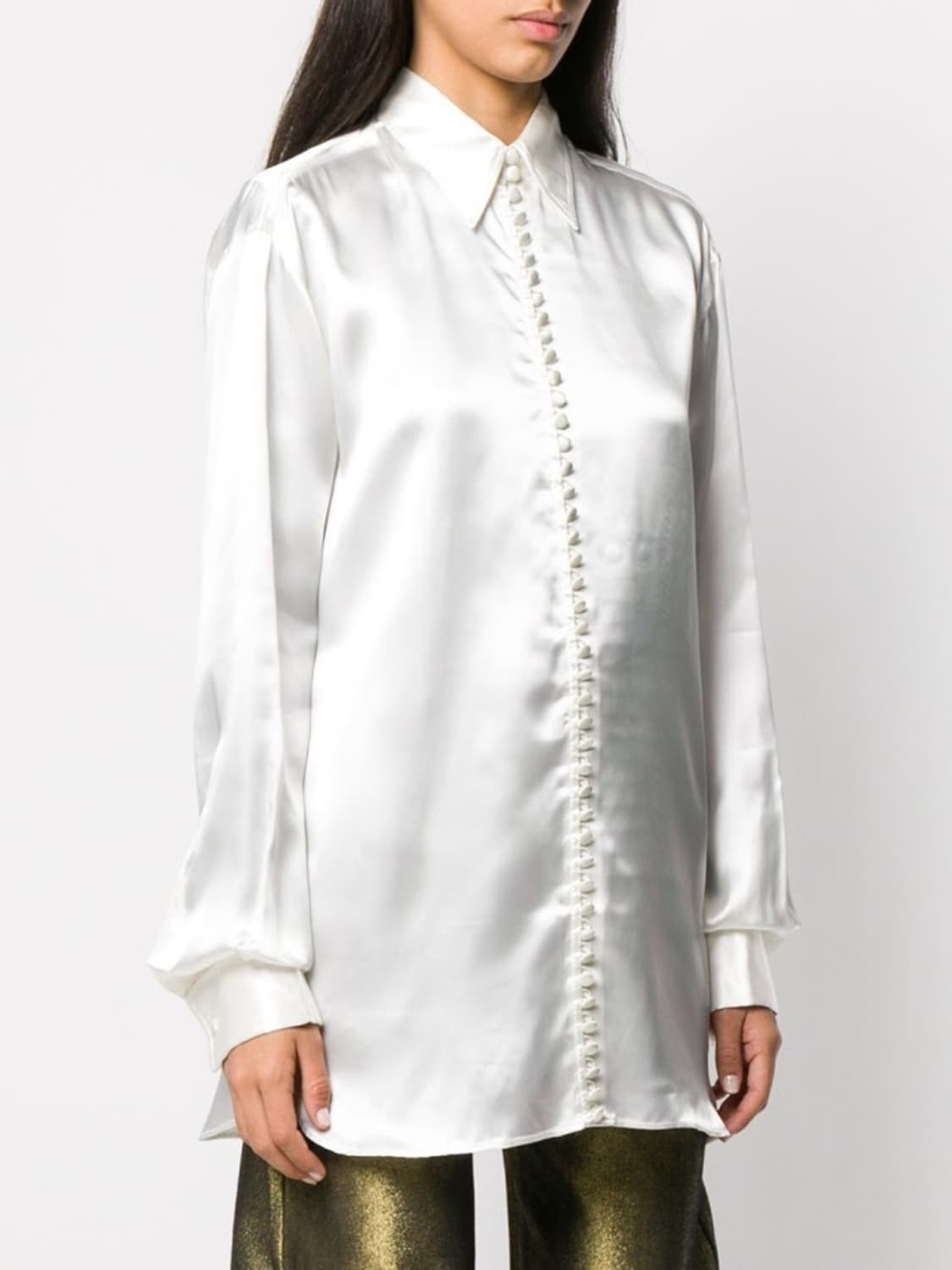 [마르지엘라/mm6] 실크 블라우스 38 사이즈 상품이미지1