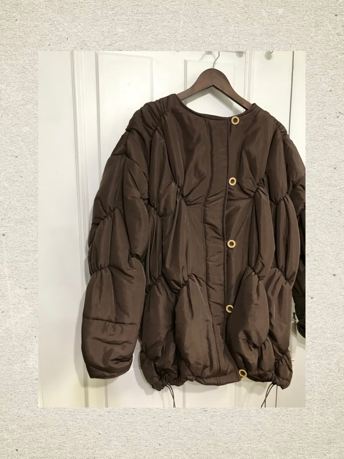 clode 브라운 퍼프 빈티지 패딩 상품이미지1