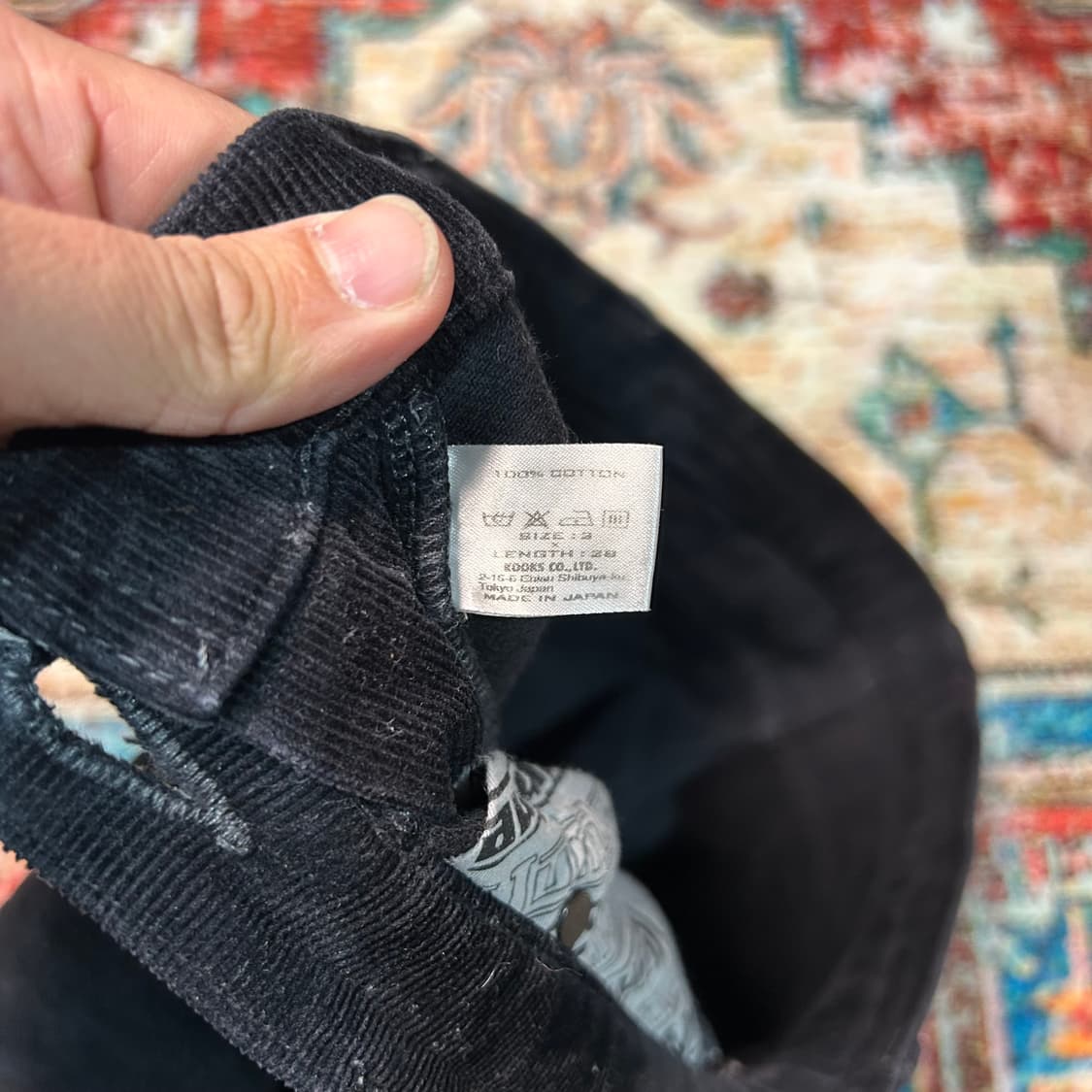 [33] 넘버나인 06AW 느와르(Noir) 코듀로이 지퍼 팬츠 상품이미지4