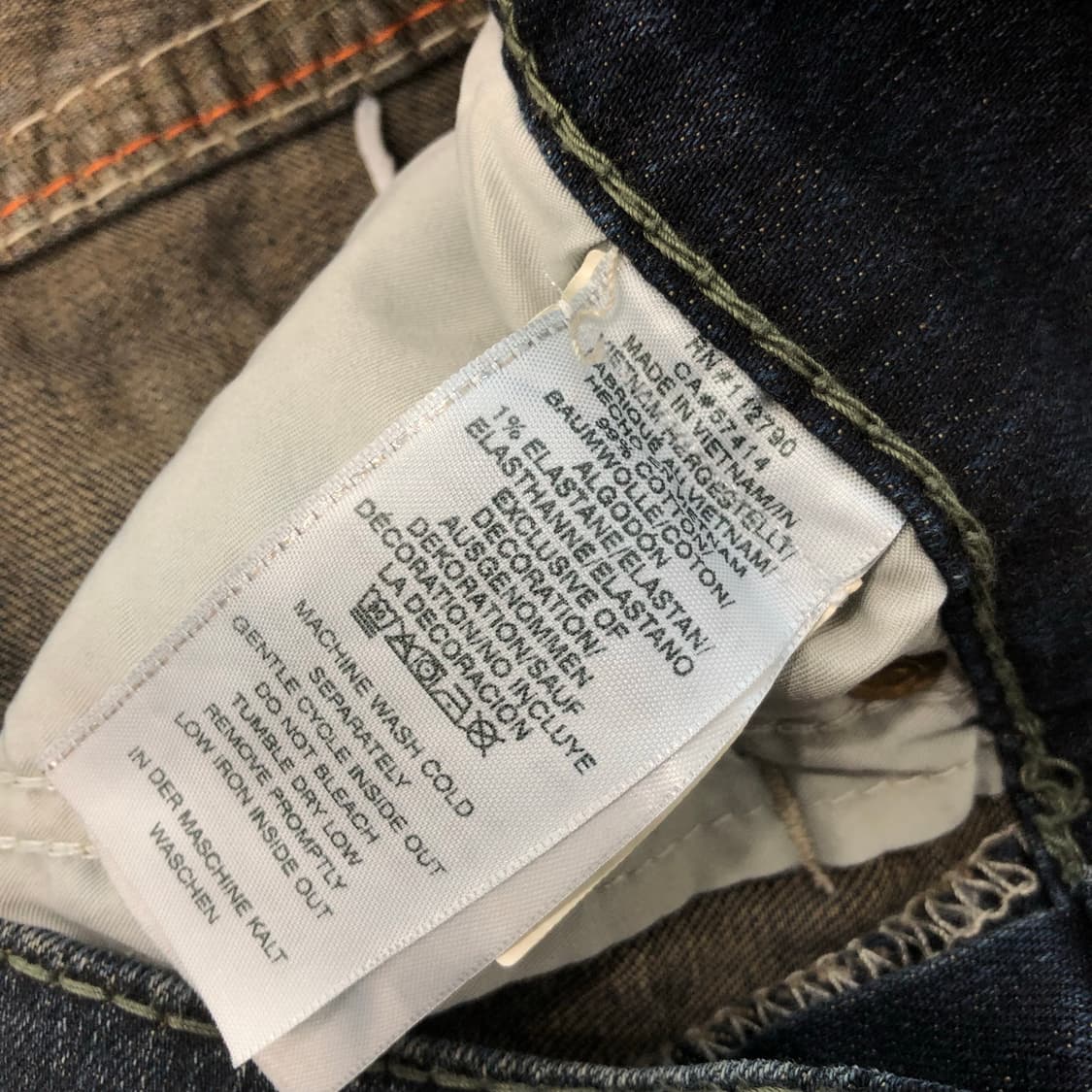 트루릴리전 스티치 워싱 데님 팬츠 상품이미지7