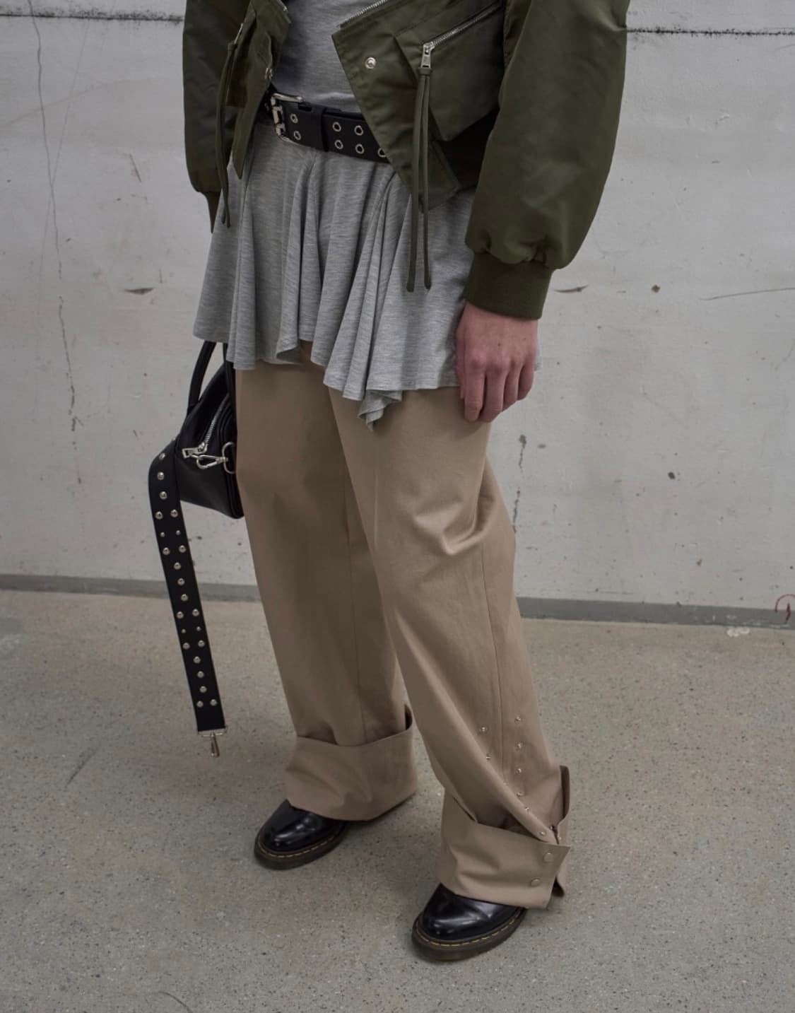 FRILL SLEEVELESS TOP (GREY) 상품이미지3