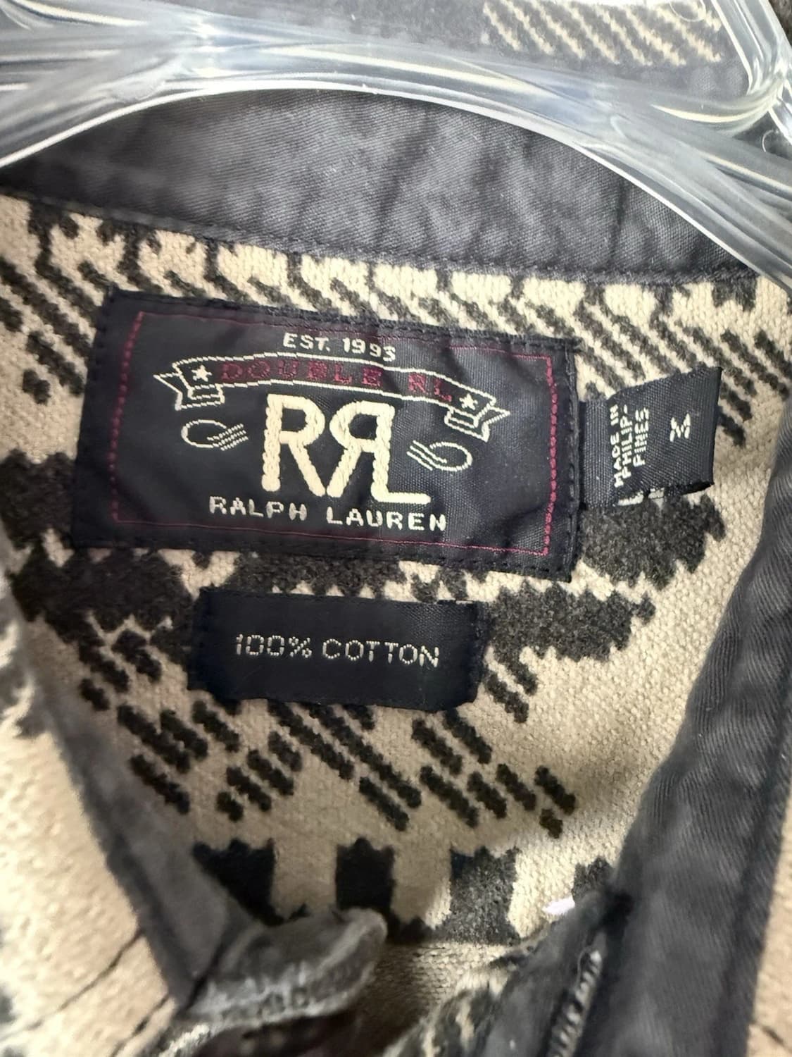 RRL 더블알엘 나바호 자수 버팔로 체크 셔츠 상품이미지2