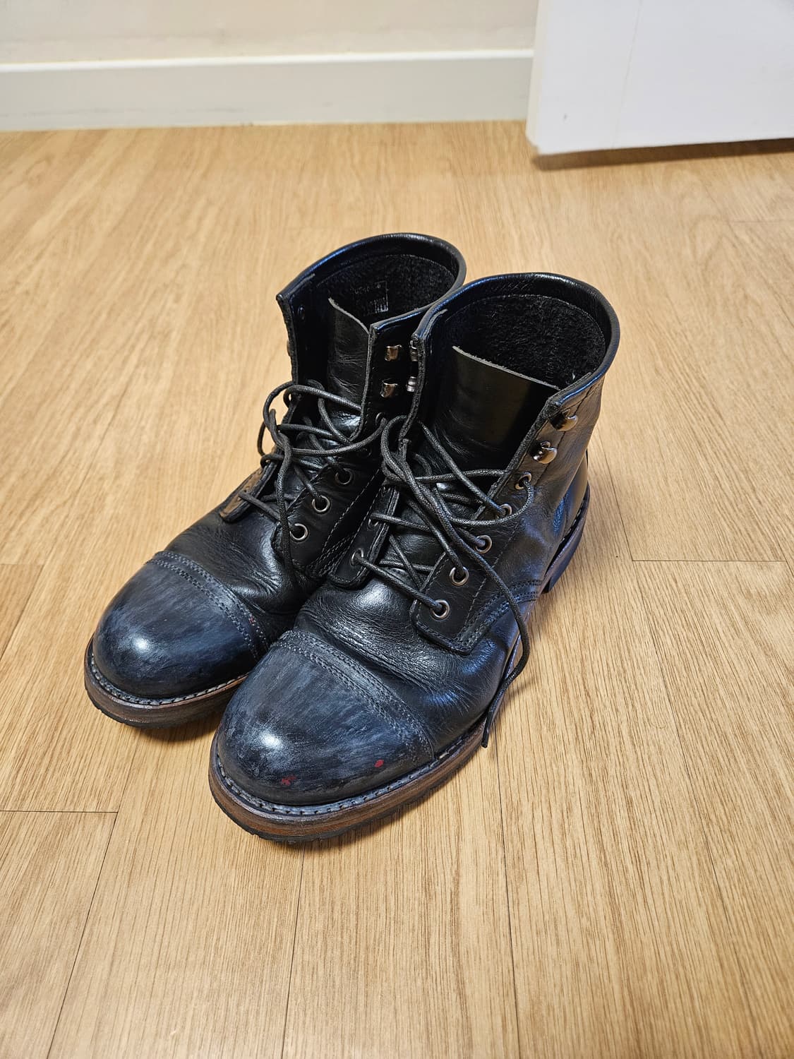 호킨스 소가죽 블랙 워커 부츠 상품이미지3