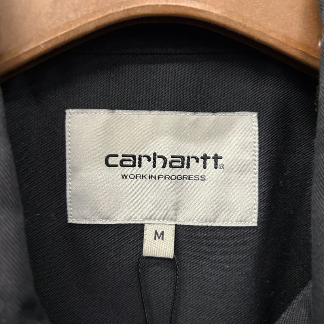 칼하트WIP 덕캔버스 클래식 워크셔츠 엠보싱자수 플랩포켓 블랙 N655 상품이미지7