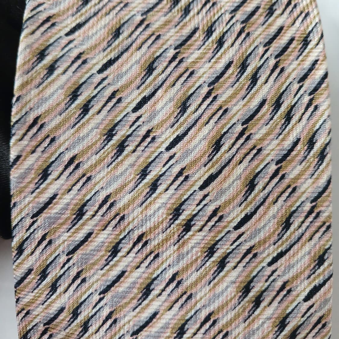 미쏘니 실크 베이지 텍스처 패턴 넥타이 8.7cm A+등급 A19211
 상품이미지6