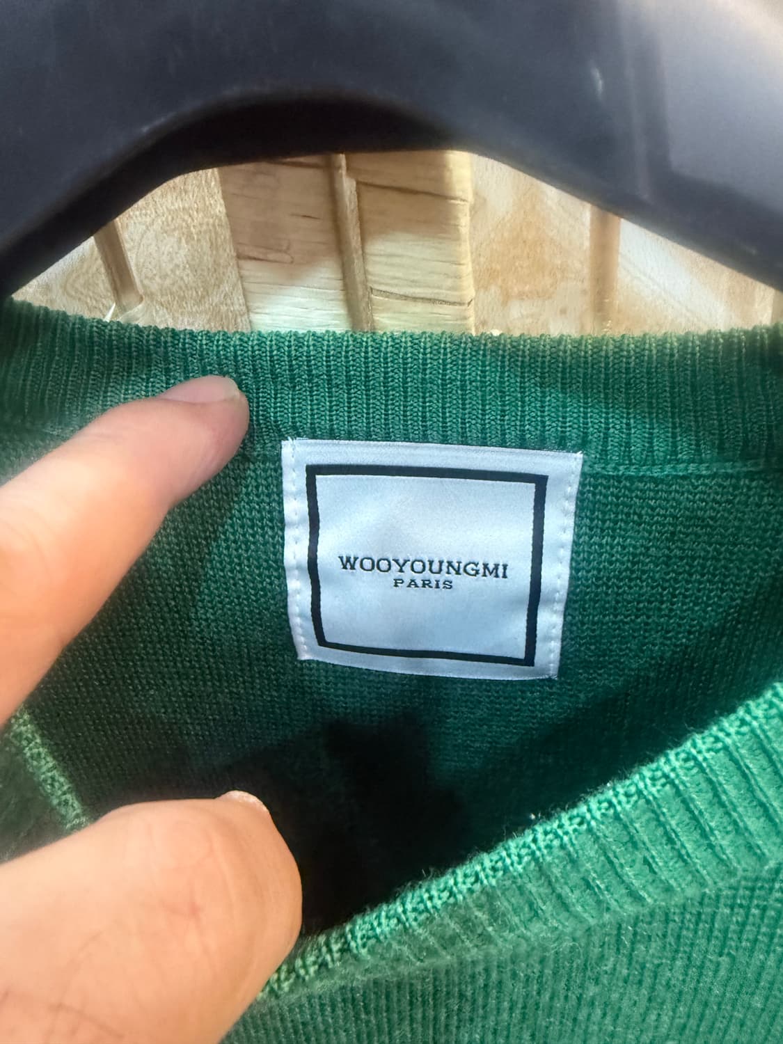 46/100 정품 우영미 패치 절개 니트 팝니다 상품이미지2