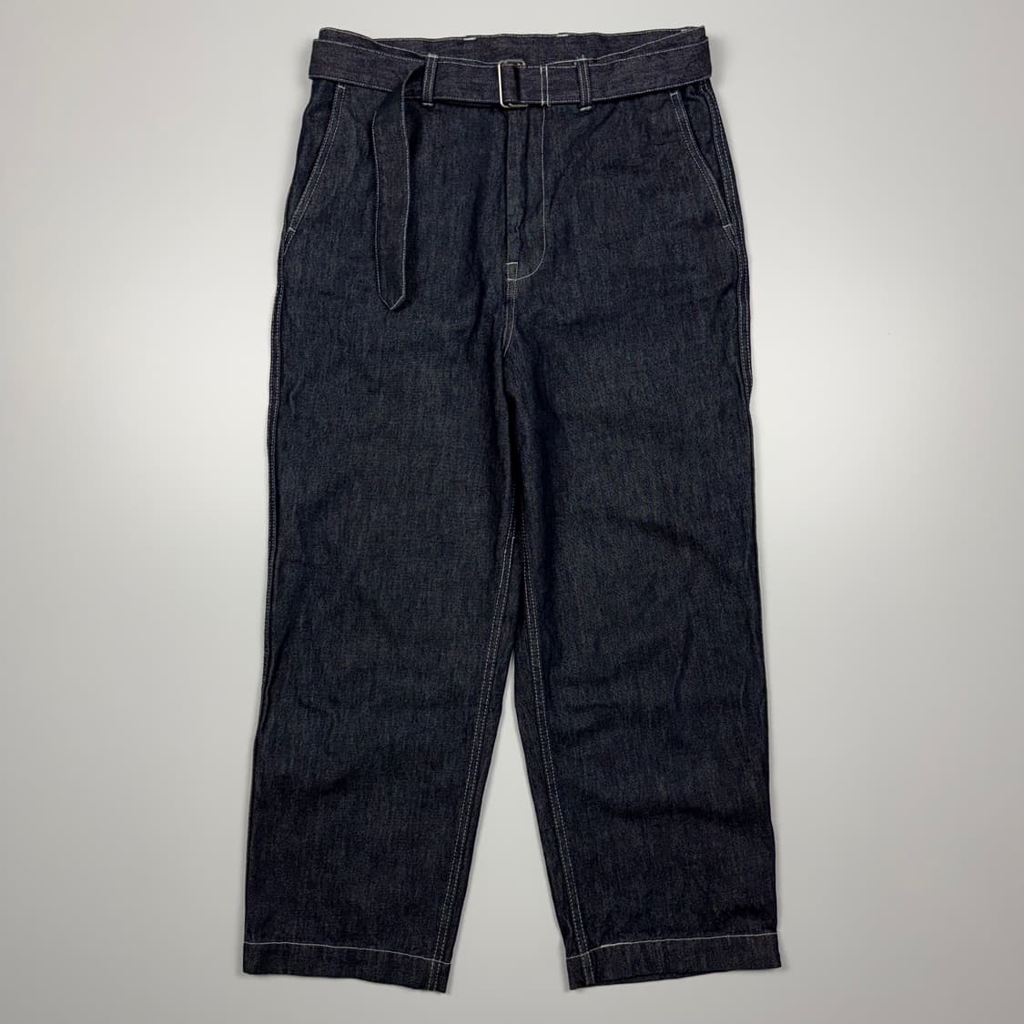 (33) 뷰티앤유스 유나이티드에로우즈 벨티드 데님 팬츠 상품이미지1