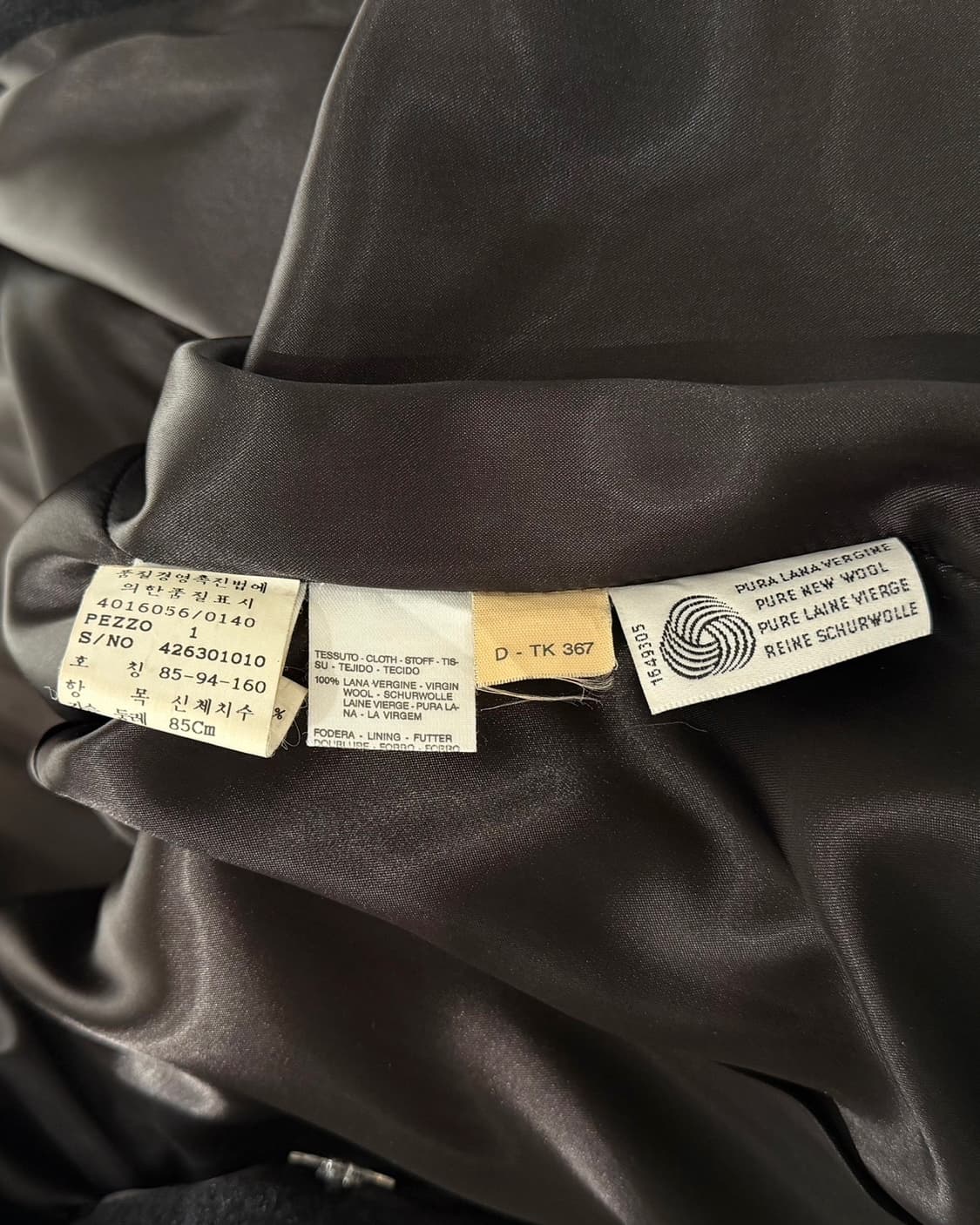 막스앤코 클래식 블랙 더블 브레스티드 롱 코트 상품이미지9