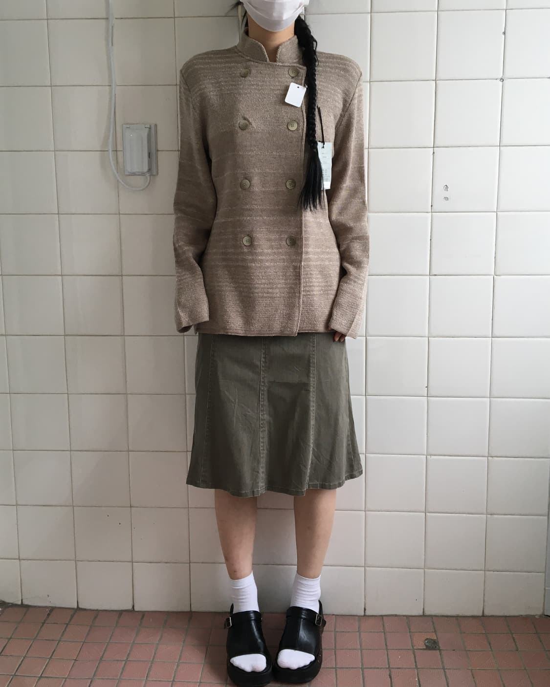 Double button knit jacket 상품이미지1