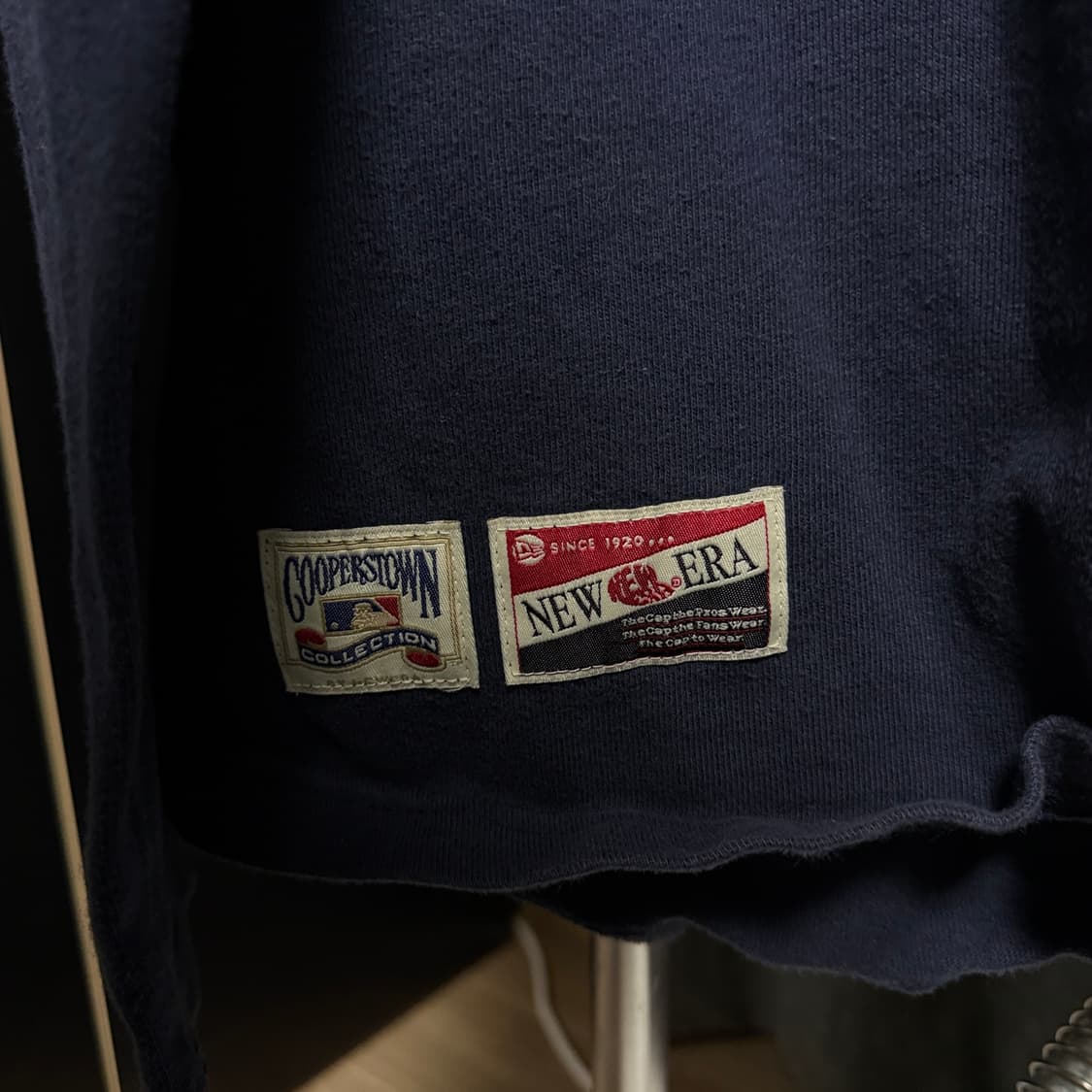 (멋짐주의)뉴에라 디트로이트 긴팔 티셔츠 네이비 2XL 상품이미지2