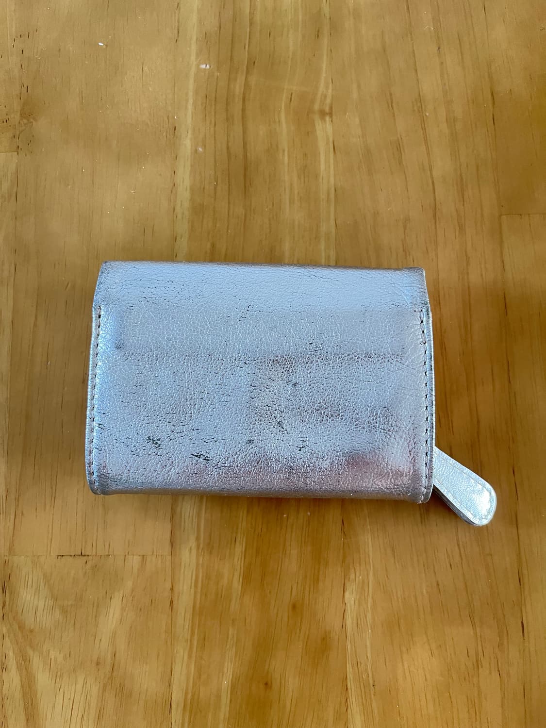파리에서 구입한 지갑 acote 실버 천연가죽 상품이미지3