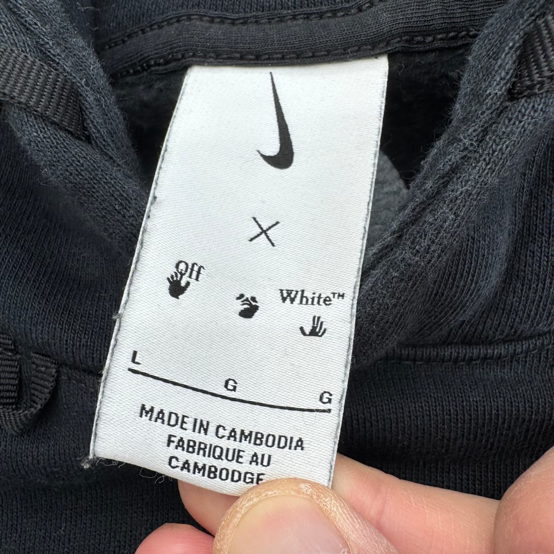 나이키X오프화이트 후드티 상품이미지5