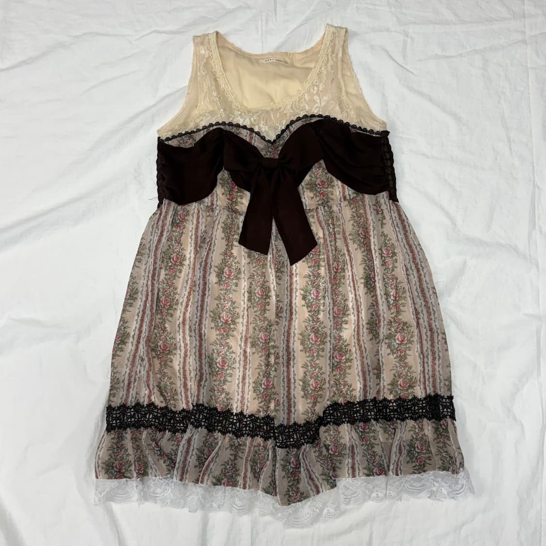 axes femme 빅리본 초코바닐라 원피스  상품이미지1