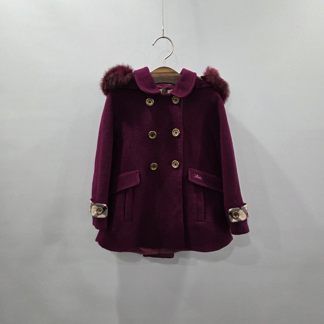 닥스 여아 울 후드 코트 100/3Y 상품이미지1