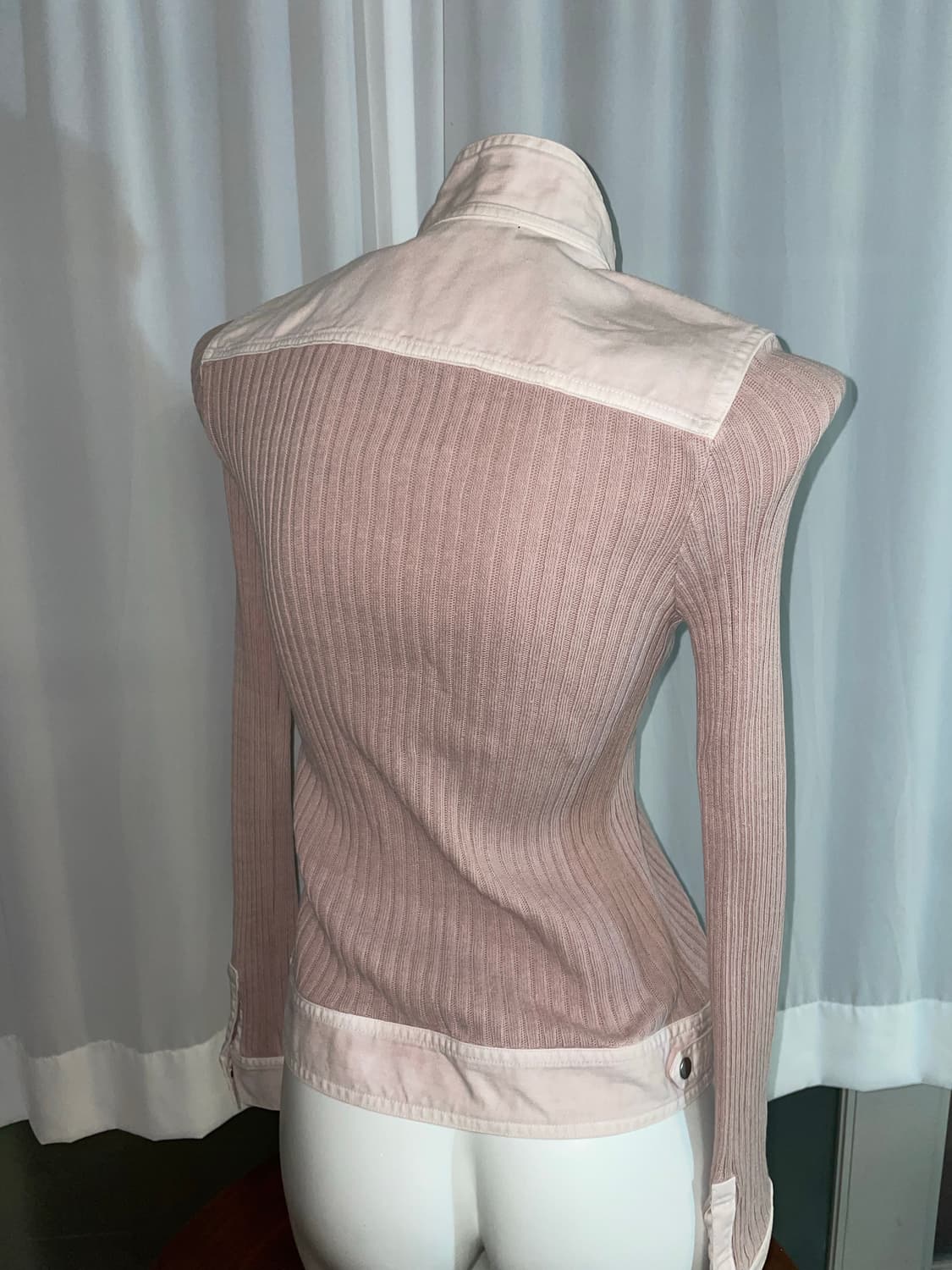 핑크 니트집업 상품이미지3