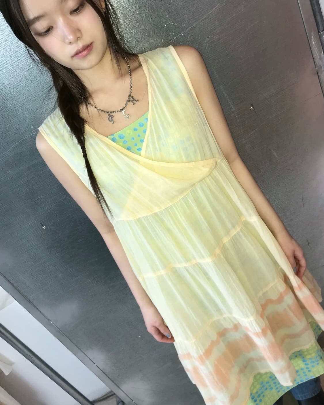 레몬 쉬어 원피스 상품이미지3