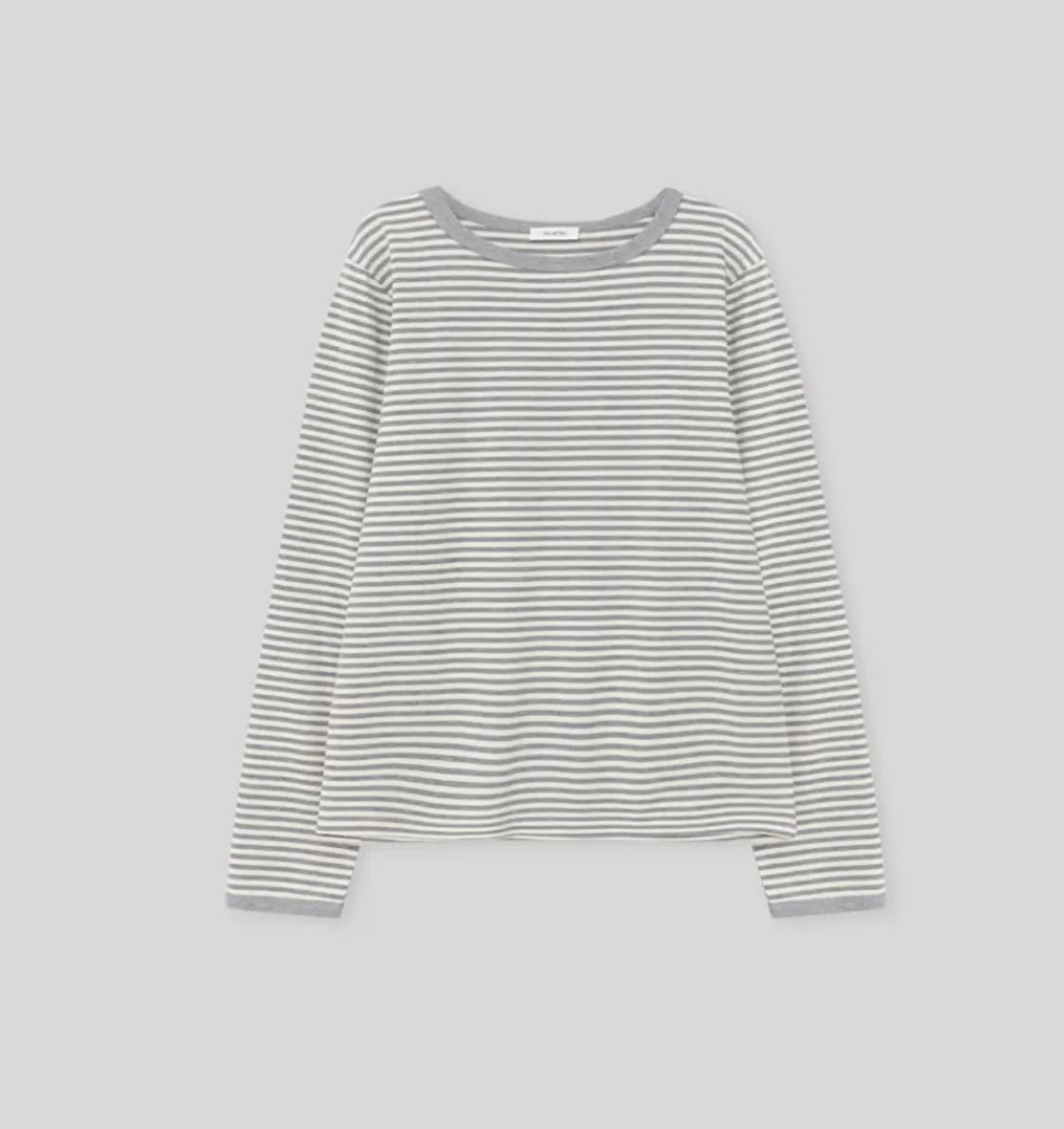 더미튼 Cookie stripe t-shirt (gray) 상품이미지2