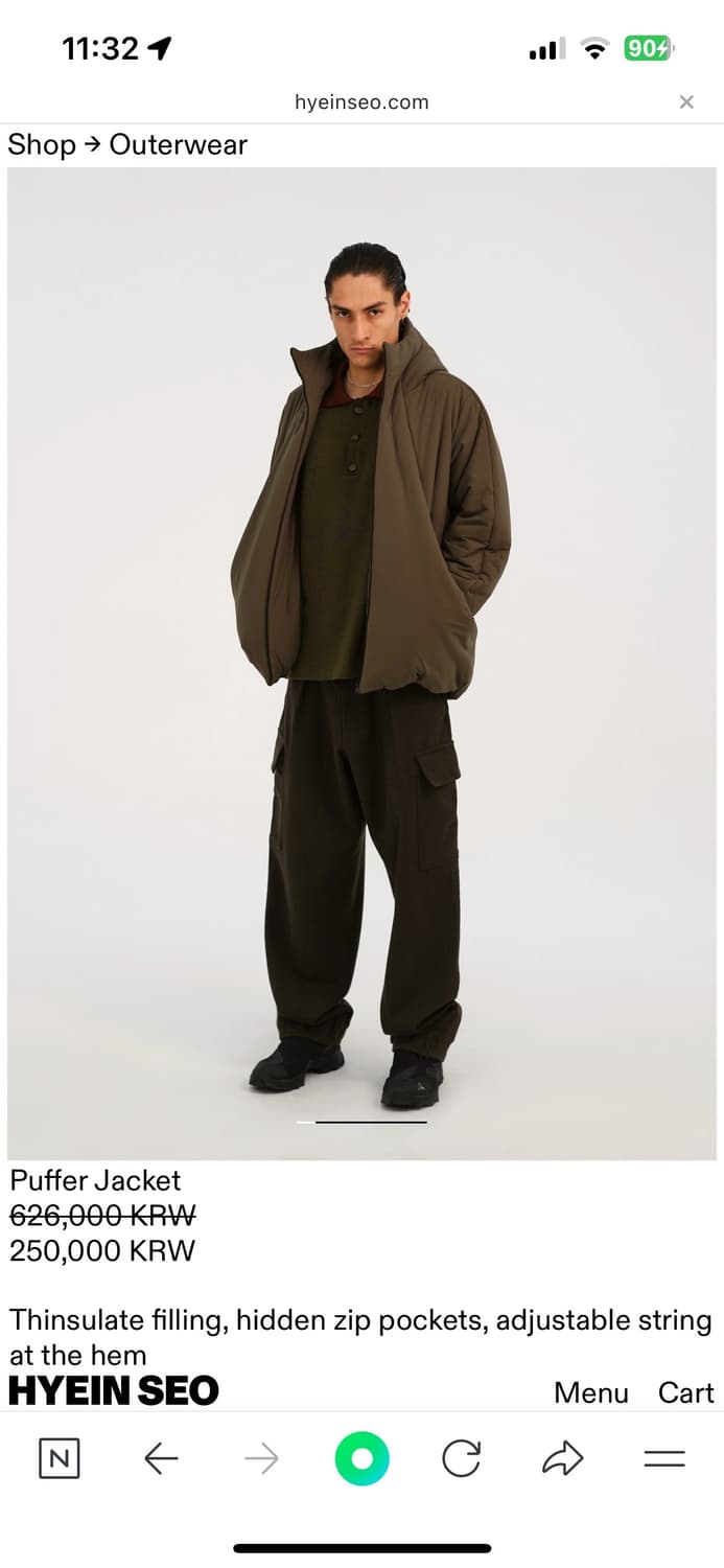 혜인서 패딩 푸퍼 자켓 사이즈3 상품이미지1