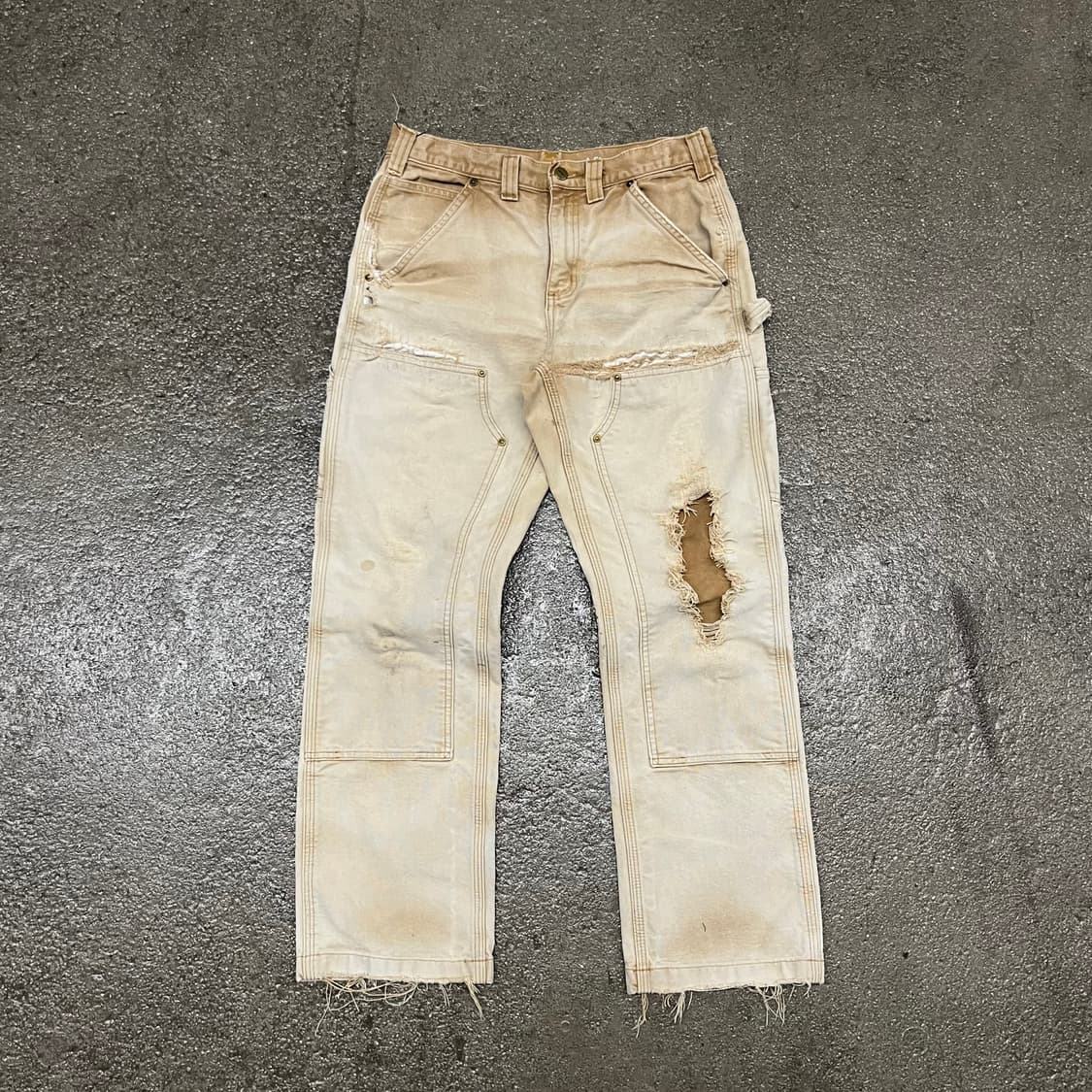 Carhartt 데미지 더블니 팬츠 (30“) 상품이미지1