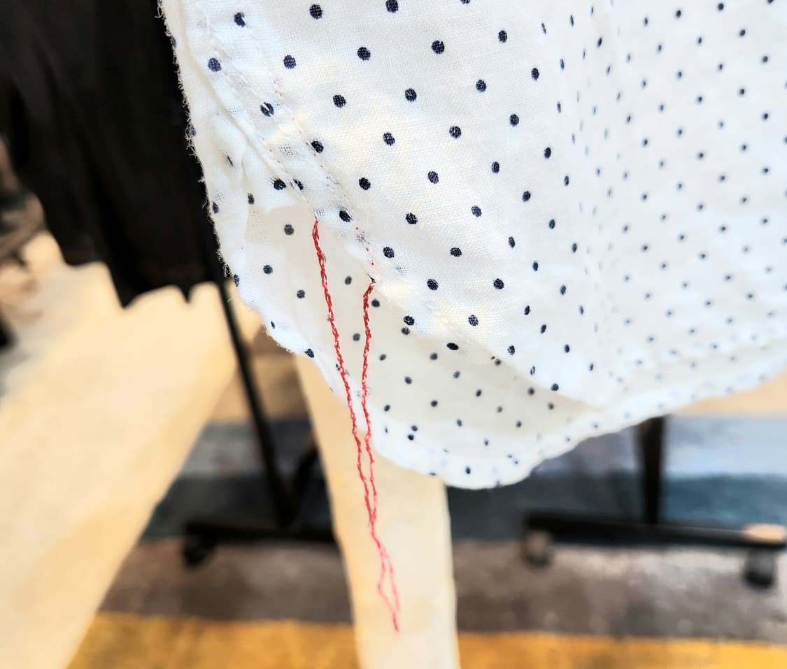 SUGAR CANE 슈가케인 리넨 도트 반팔 셔츠 상품이미지5