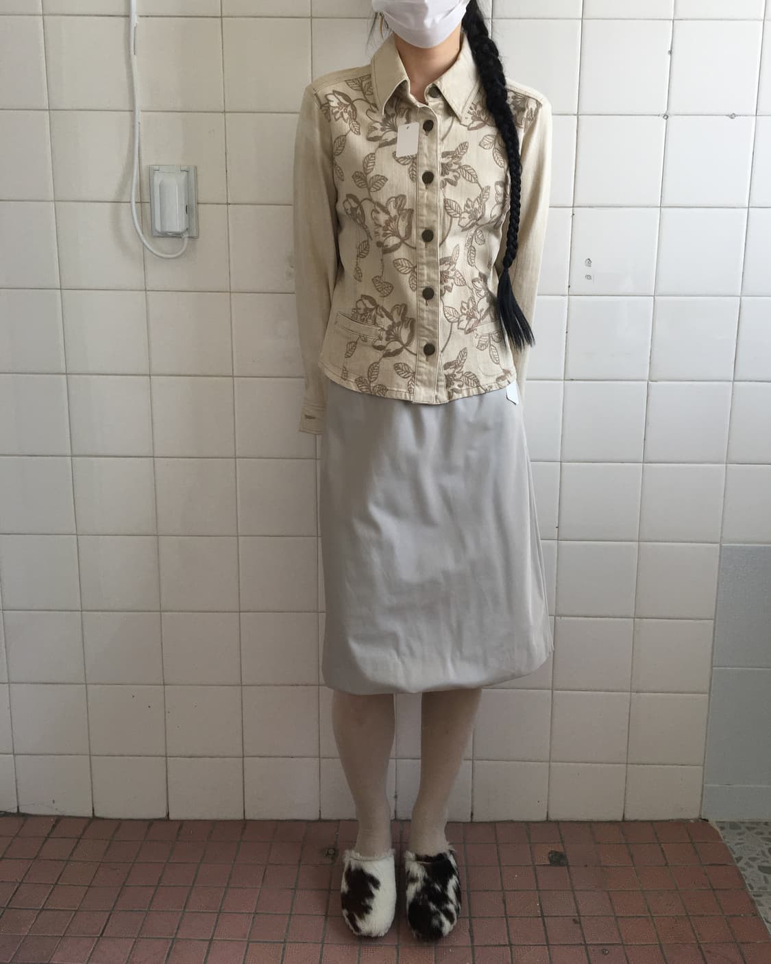 Flower pattern needle work point jacket 상품이미지7