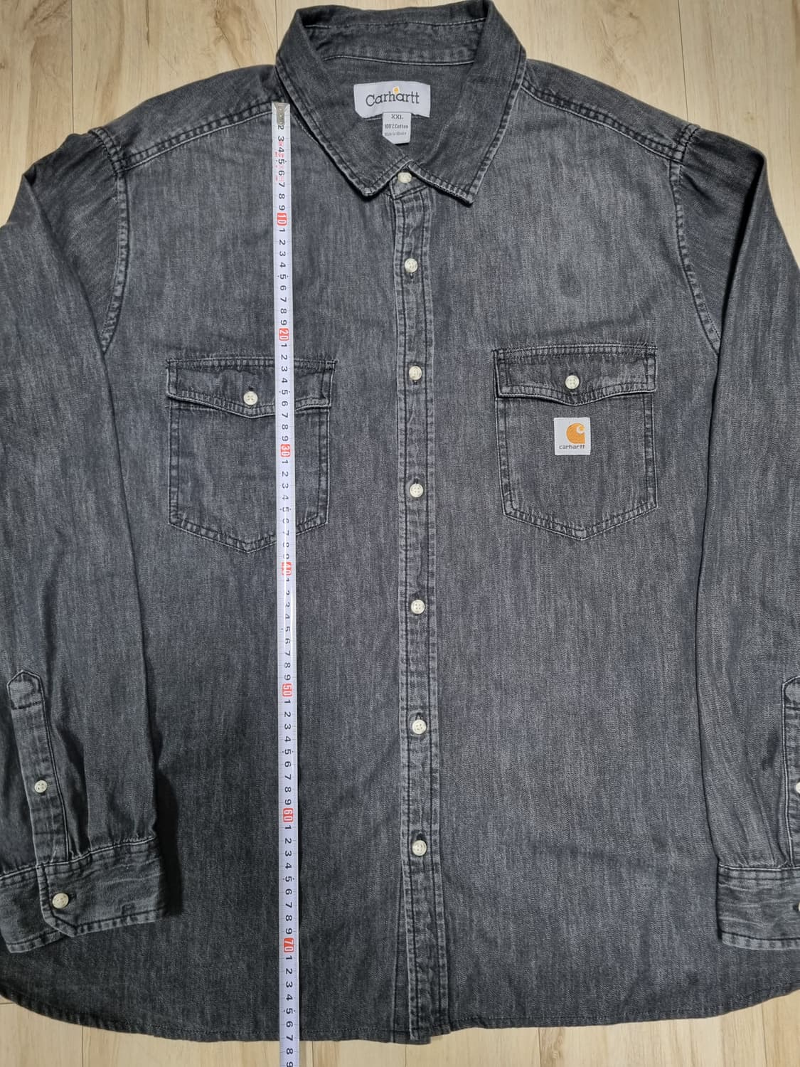 칼하트 흑청 워크셔츠(XXL) 상품이미지4