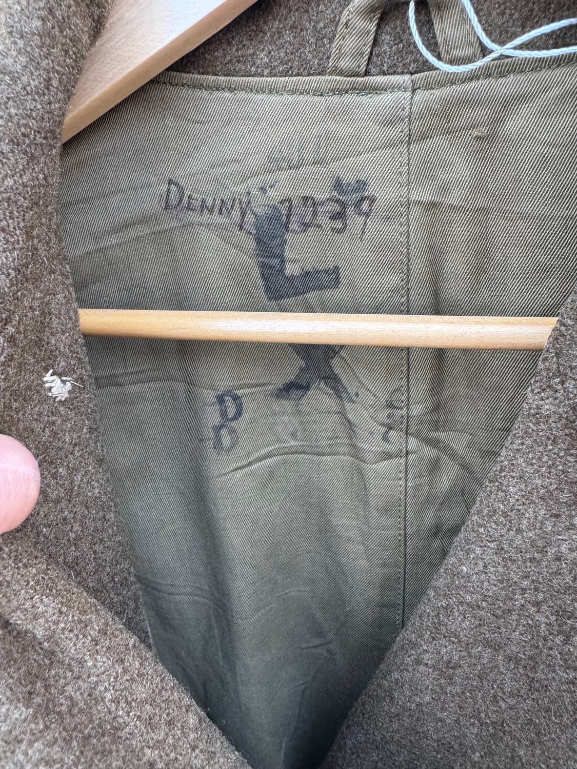 40s 미군 오리지널 ww2 멜튼 울 오버 코트 상품이미지6