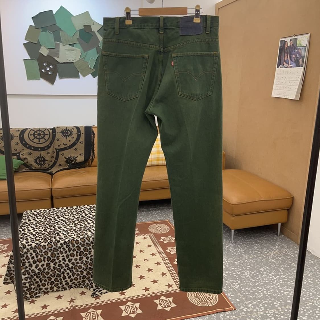리바이스 올드스쿨 아메카지 빈티지 딥그린 데님팬츠 33인치 C09254 상품이미지4