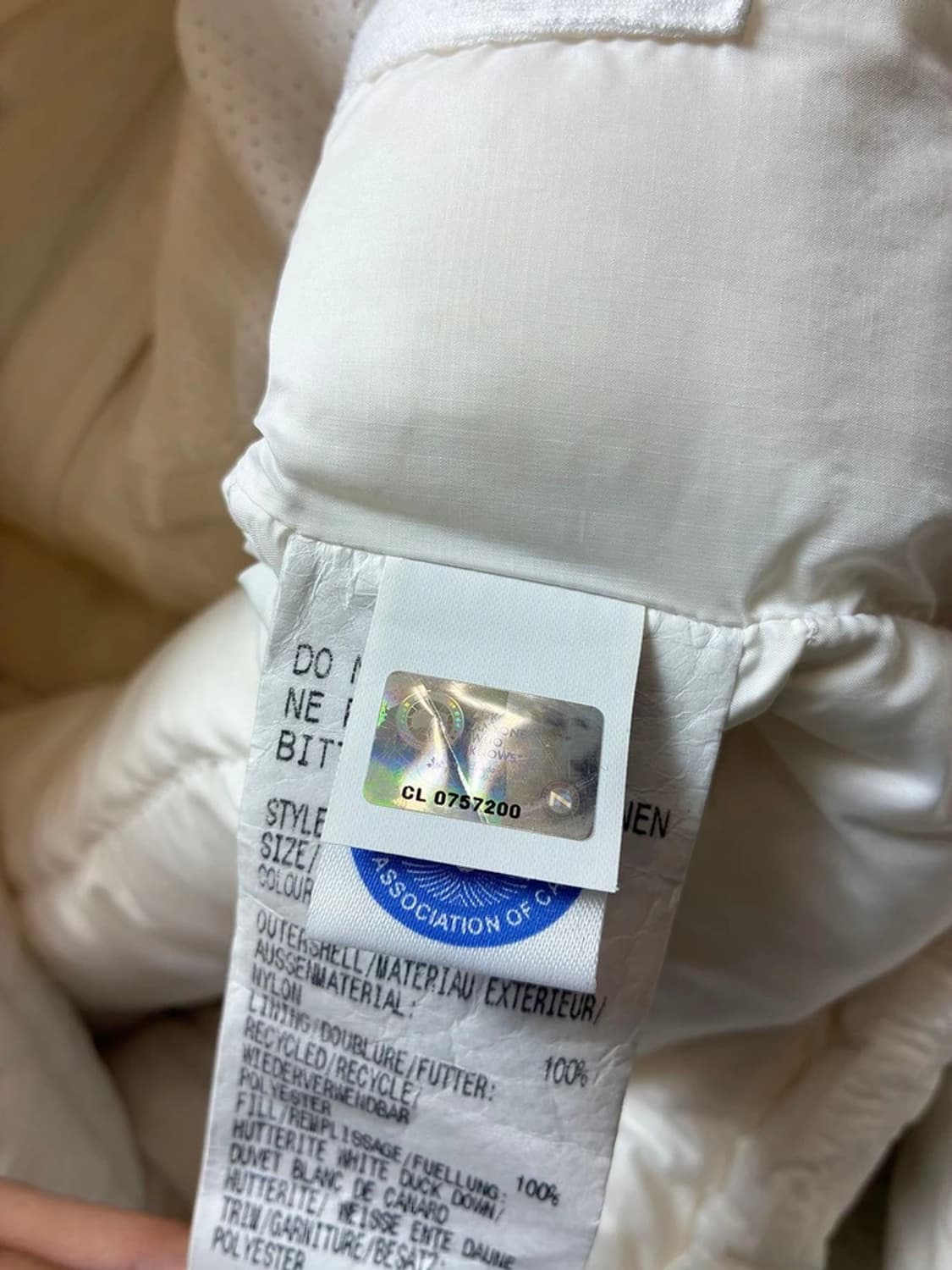 캐나다구스 12ss 덕다운 화이트 경량 후디 패딩 PN6459 상품이미지10