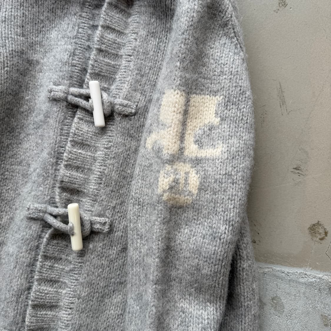 꾸레쥬 울 더플 코트 상품이미지4