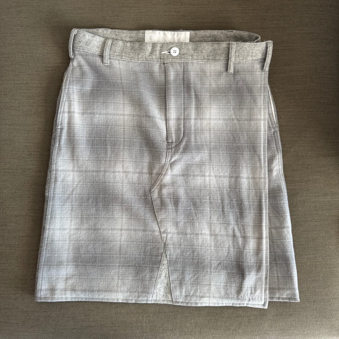 꼼데가르송 간류 - 믹스 울 스커트 상품이미지1