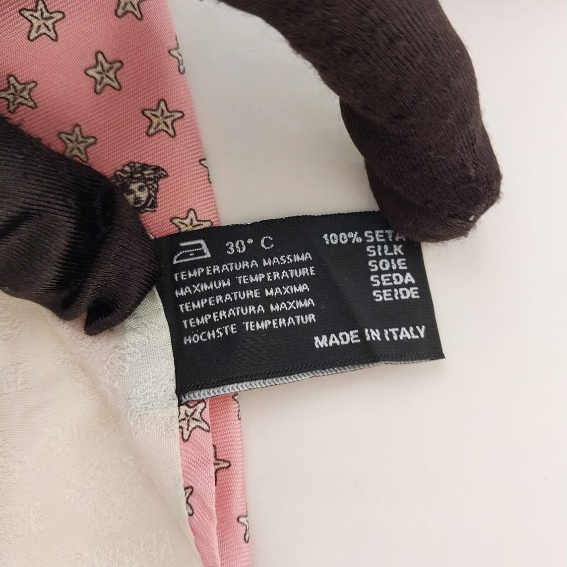 베르사체 실크 메두사 스타 패턴 넥타이 9.6cm A+~A등급 K1554 상품이미지10