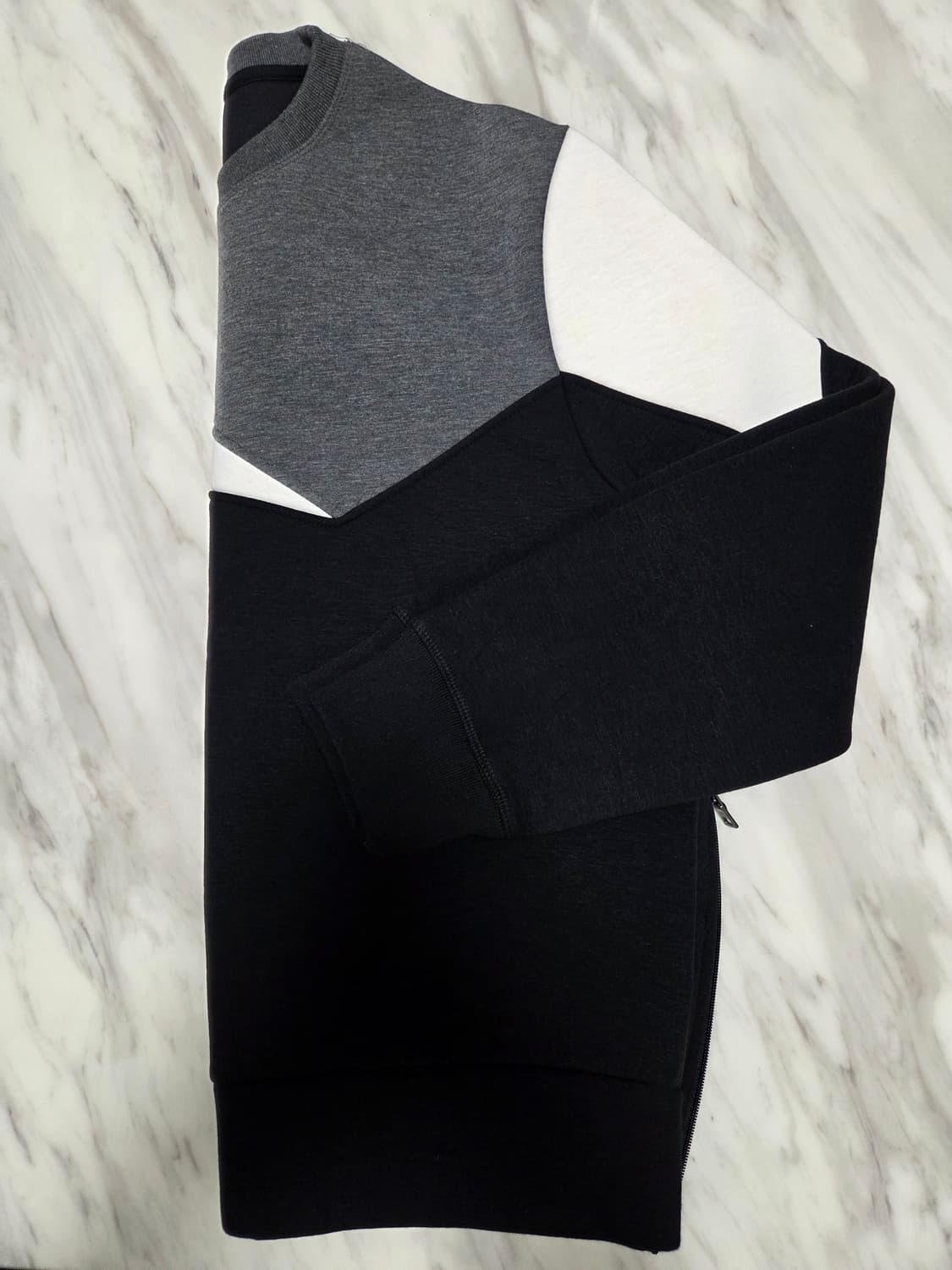 닐바렛 사이드 지퍼 네오프렌 맨투맨 상품이미지4