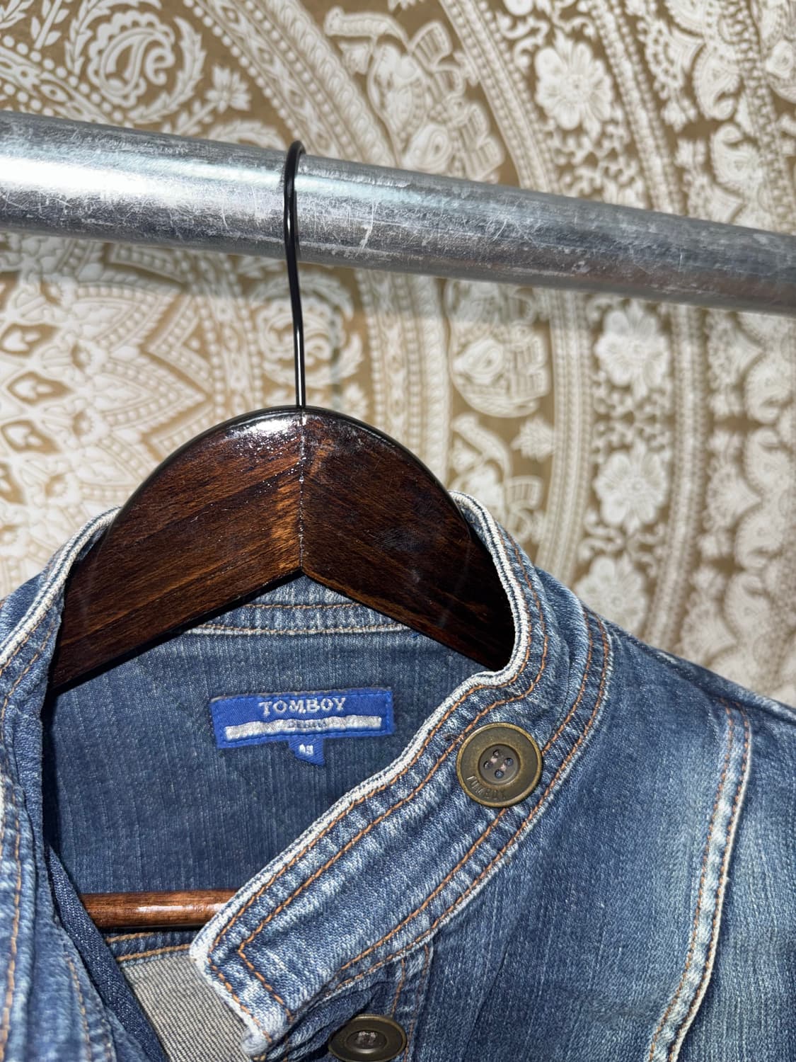 톰보이 여성 슬림핏 멀티포켓 데님자켓  상품이미지5