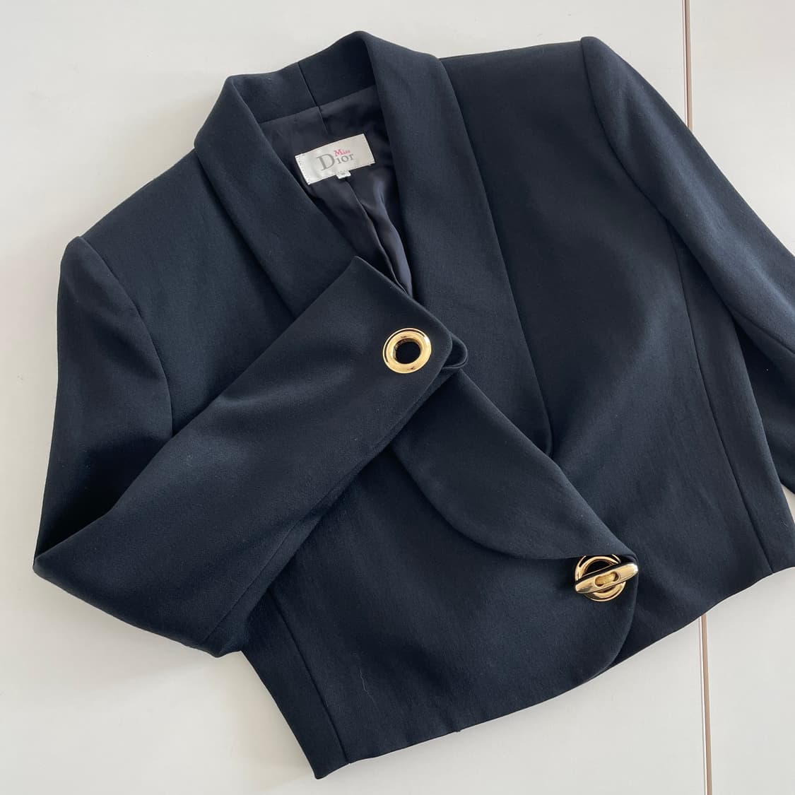 디올 블랙 크롭 블레이저 자켓 상품이미지1