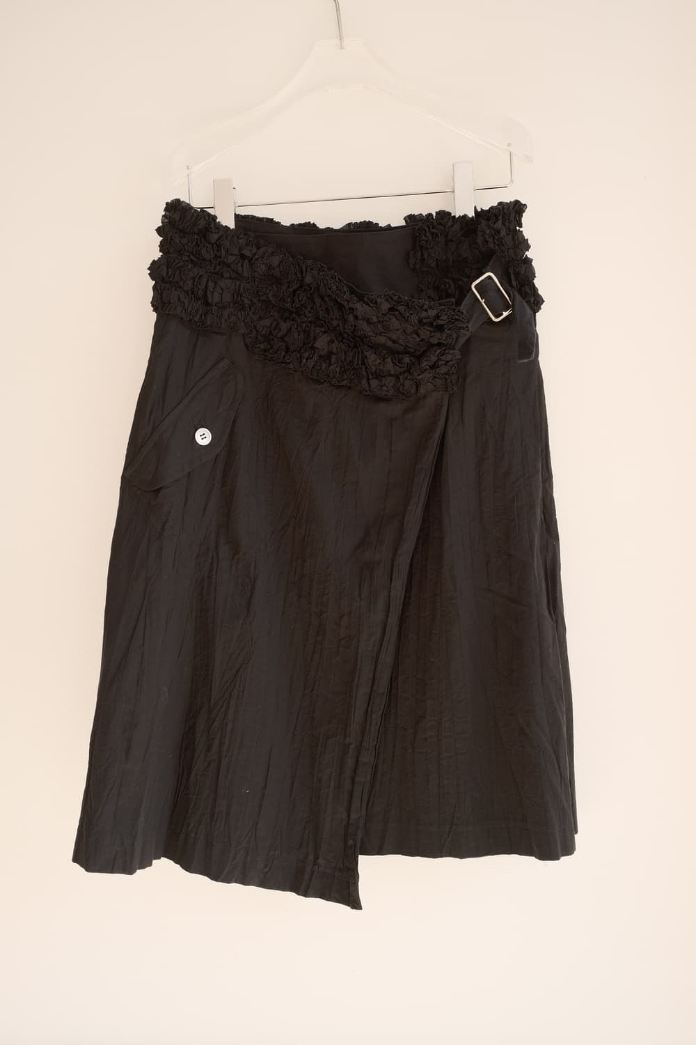 Frill belt pleated wrinkle wrap skirt 상품이미지6