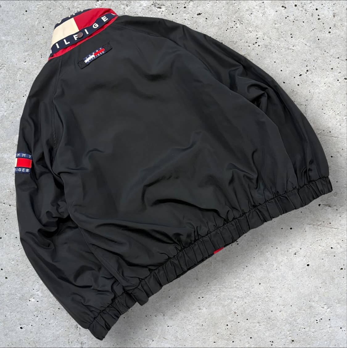 [L] 타미힐피거 올드스쿨 블랙 바람막이 자켓 D211 상품이미지2