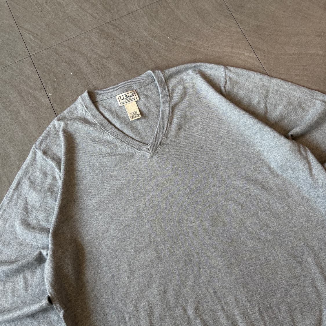 L.L.bean 정품 엘엘빈 그레이 코튼 니트 상품이미지2