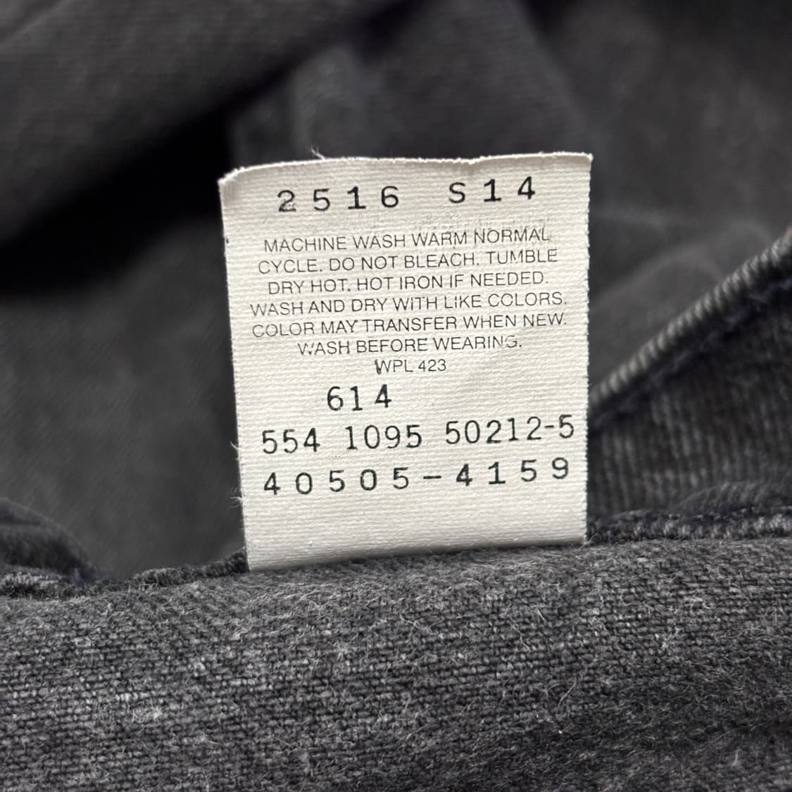 90s 빈티지 리바이스 505 블랙 허리40cm 상품이미지9