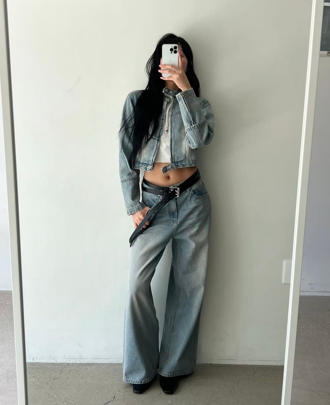 (새상품) 에스이영 로우 데님 s 상품이미지1